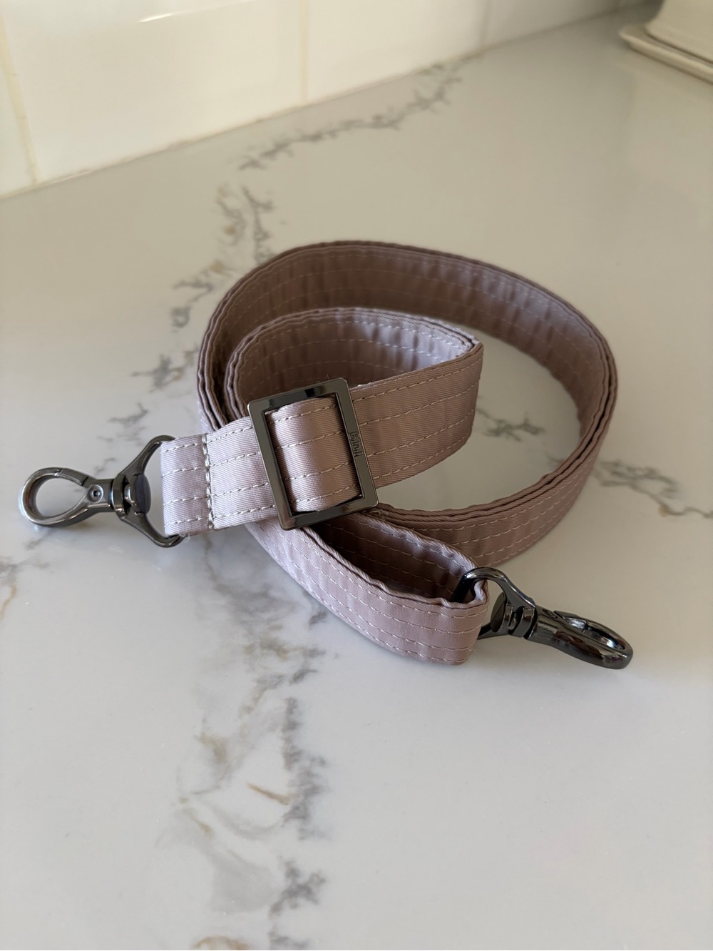 Lug 1-inch 1” Adjustable Quilted Bag Purse Strap Sand Taupe